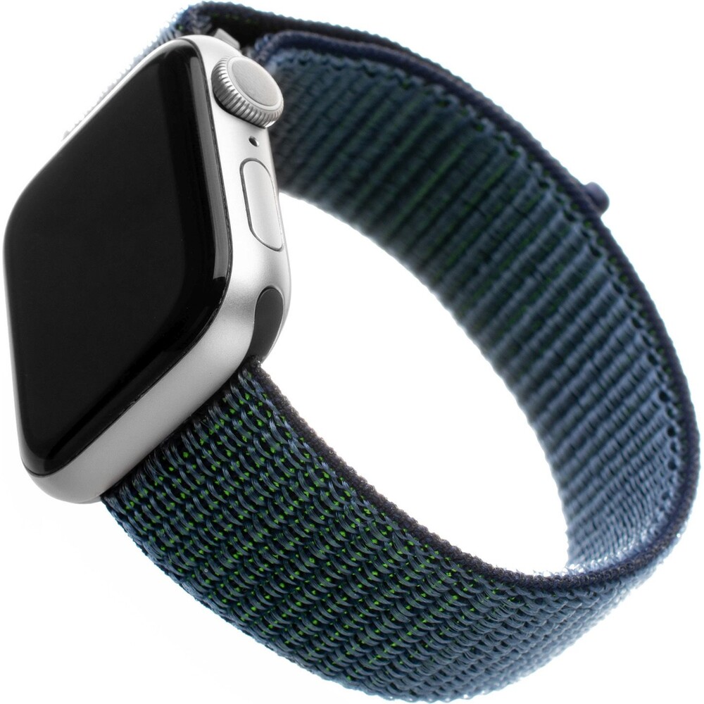 FIXED-Nylon-Strap-nylonovy-pasek-pro-Apple-Watch-42-44-45mm-temne-modry