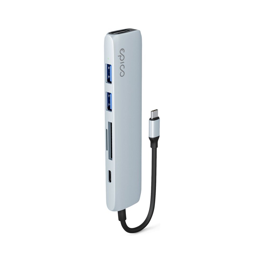 Epico-6v1-hlinikovy-hub-8K-s-USB-C-blankytne-modra