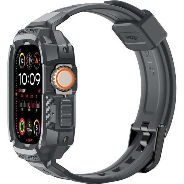 Spigen-Rugged-Armor-Pro-reminek-s-pouzdrem-Apple-Watch-Ultra-3-2-1-49mm-sedy