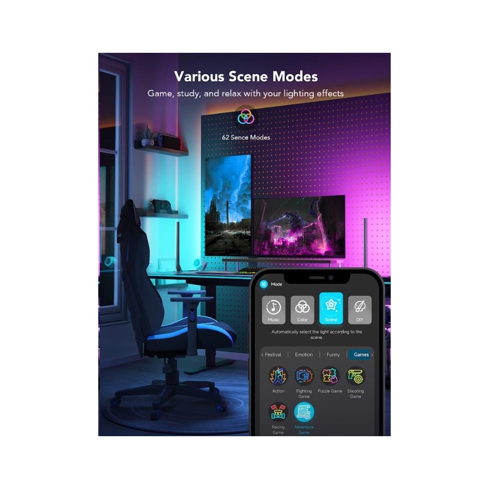 Govee-Smart-Gaming-Light-Bars-LED-Panely-Smart-Dual-ovladac
