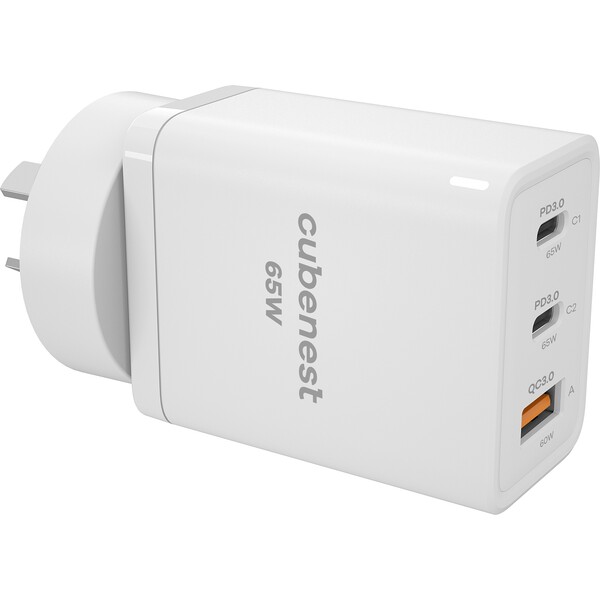 CubeNest-S3D1-PD-cestovni-adapter-65W-bily