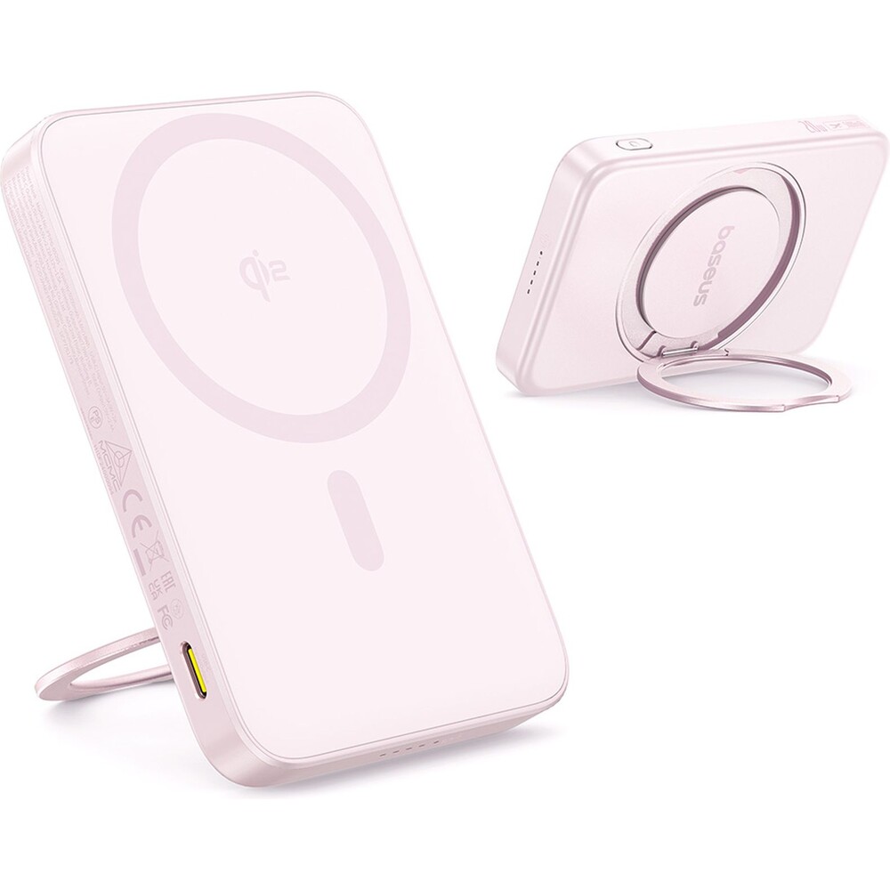 Baseus-PicoGo-Qi2-s-otocnym-stojanem-a-bezdratovym-nabijenim-powerbanka-5000mAh-20W-USB-C-ruzova