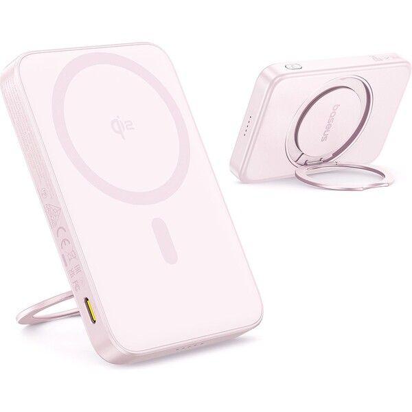 Baseus-PicoGo-Qi2-s-otocnym-stojanem-a-bezdratovym-nabijenim-powerbanka-5000mAh-20W-USB-C-ruzova