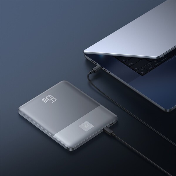 Baseus-Blade2-powerbanka-12000mAh-65W-stribrna