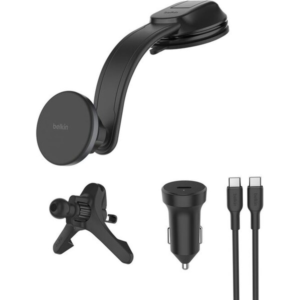 Belkin-BOOST-CHARGE-Qi2-15W-MagSafe-drzak-s-nabijenim-do-auta-na-ventilaci-a-palubni-desku-cerny