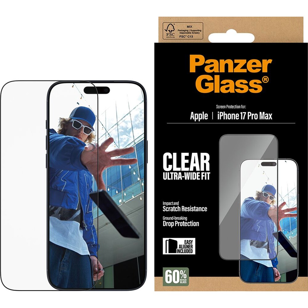 PanzerGlass-Ultra-Wide-Fit-sklo-Apple-iPhone-17-Pro-Max-s-instalacnim-rameckem