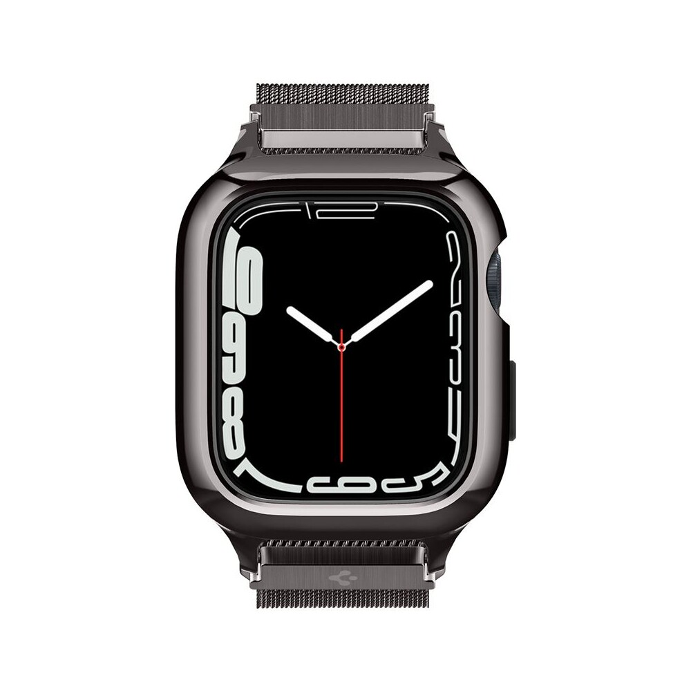 Spigen-Metal-Fit-Pro-reminek-s-pouzdrem-Apple-Watch-9-8-7-45mm-grafitovy