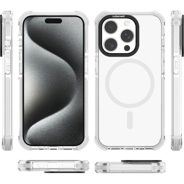 Cubenest-MagPro-Strong-Guard-kryt-iPhone-15-Pro-bily
