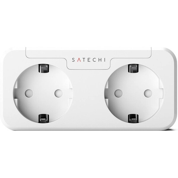 Satechi-Apple-Homekit-chytra-zasuvka-se-dvema-vstupy-bila