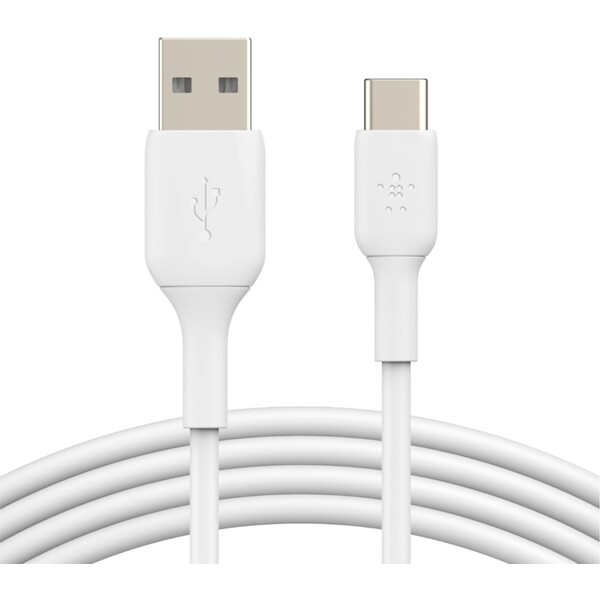 Belkin-BOOST-Charge-USB-C-USB-A-napajeci-kabel-15W-0-15m-bily