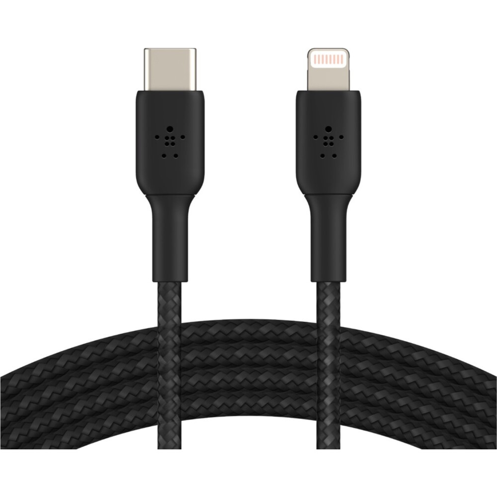 Belkin-BOOST-Charge-Braided-USB-C-Lightning-napajeci-kabel-1m-cerny