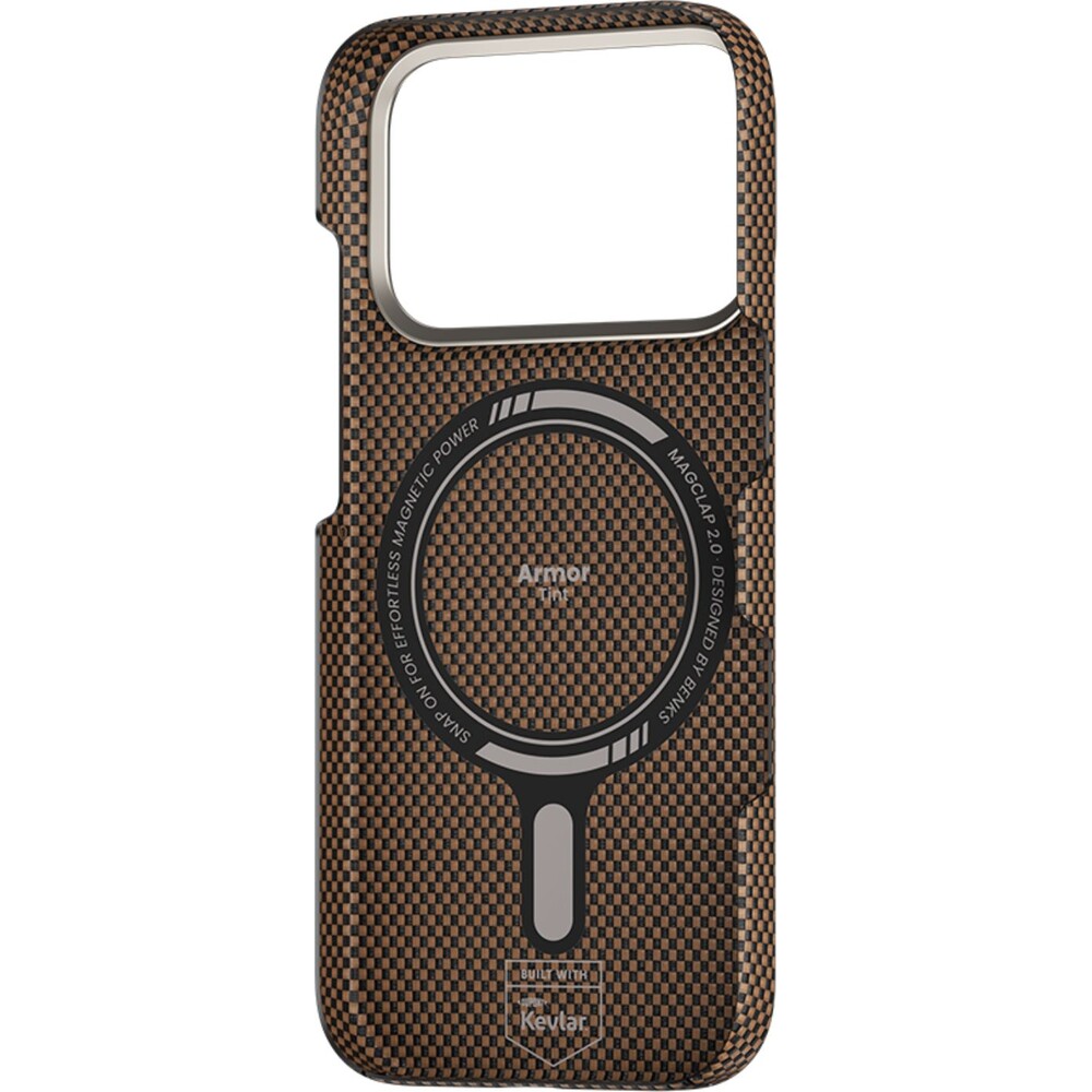 Benks-ArmorTint-Kevlar-MagSafe-kryt-iPhone-17-Pro-DawnLight-Gold