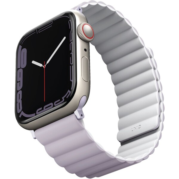 UNIQ-Revix-oboustranny-reminek-pro-Apple-Watch-42-41-40-38mm-Lilac-fialovy-bily-