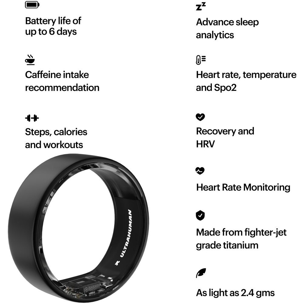 Ultrahuman-Ring-AIR-chytry-prsten-vel-9-Matt-Grey