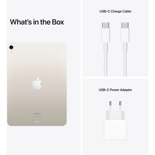 Apple iPad Air 256GB Wi-Fi hvězdně bílý (2022)  - Tablety - Obrázek PGYX600301