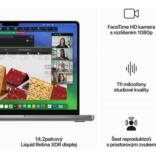 CTO Apple MacBook Pro 14" M3 (2023) / 512GB SSD / SK KLV / šedá / 70W / 24GB - Notebooky - Obrázek POII000G01
