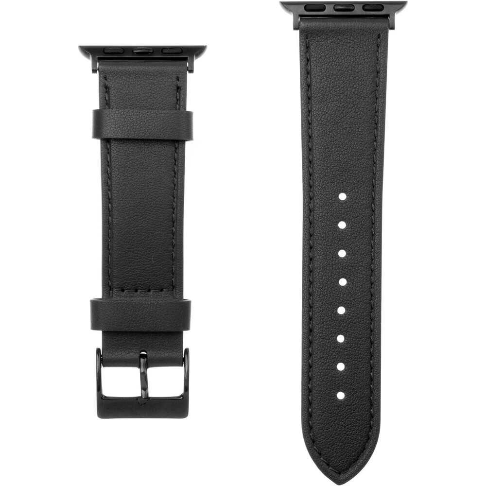 FIXED-Leather-Strap-kozeny-reminek-pro-Apple-Watch-42-44-45mm-cerny