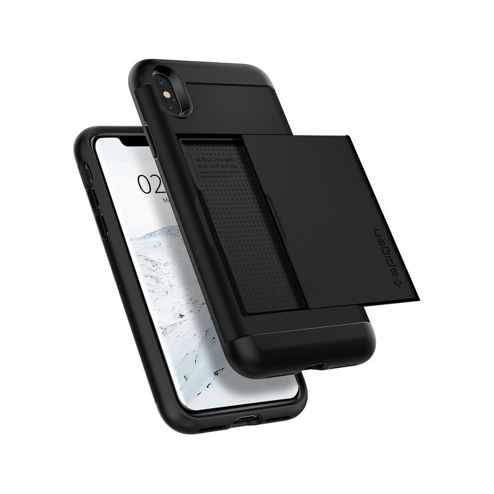 Spigen-Slim-Armor-CS-odolny-kryt-iPhone-XS-X-cerny