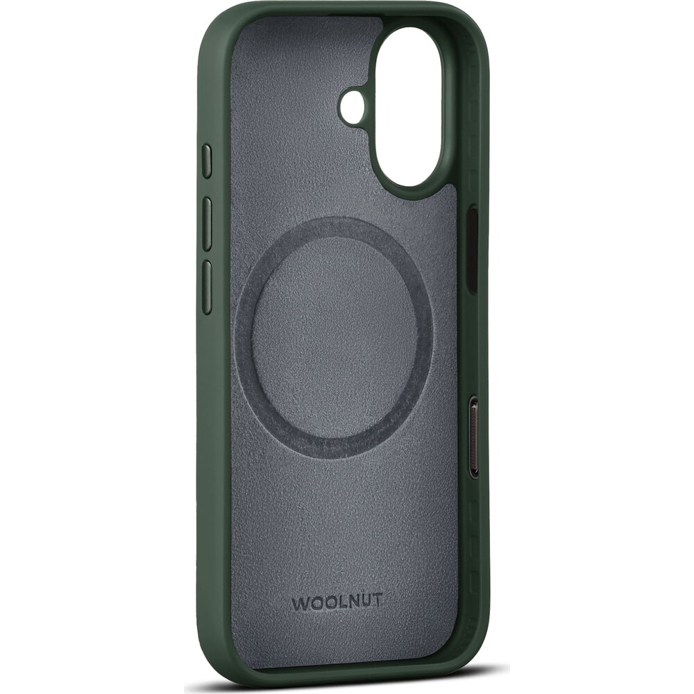 Woolnut-MagSafe-kozeny-kryt-iPhone-17-tmave-zeleny
