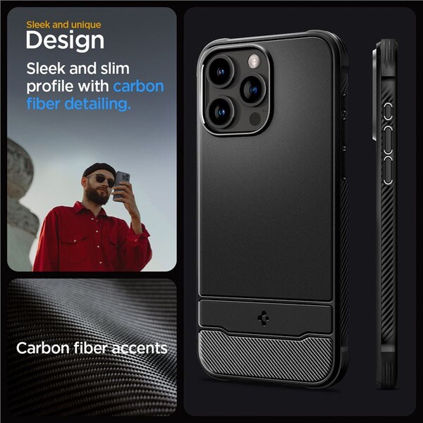 Spigen-Rugged-Armor-MagFit-iPhone-15-Pro-Max-matne-cerny
