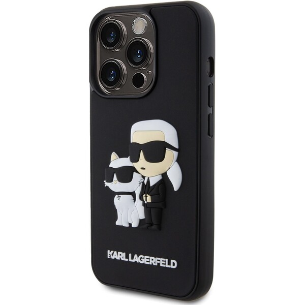 Karl-Lagerfeld-3D-Rubber-Karl-and-Choupette-kryt-iPhone-15-Pro-cerny