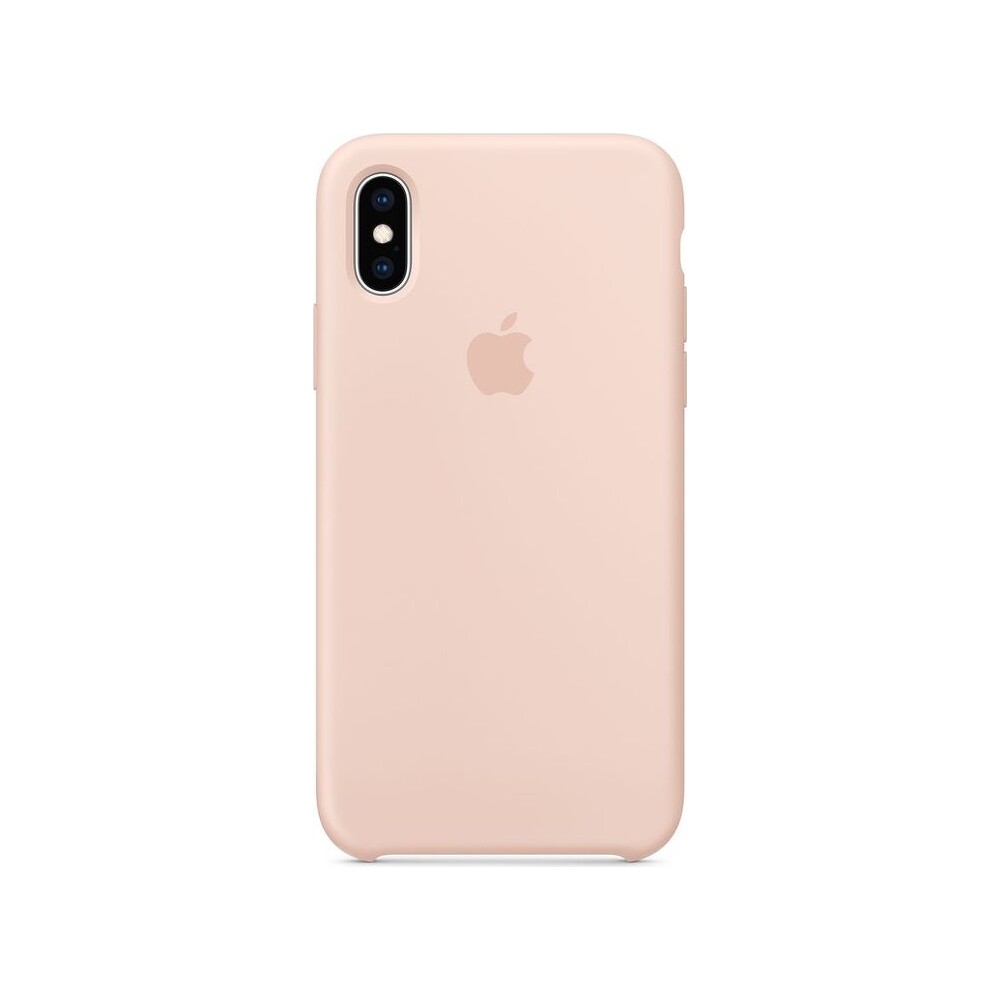 Apple-silikonovy-kryt-iPhone-XS-piskove-ruzova