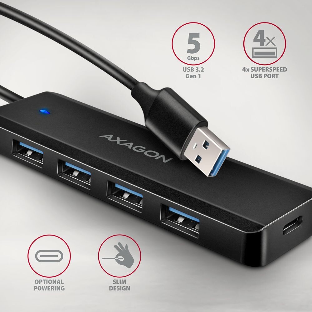 AXAGON-HUE-C1A-4v1-USB-A-hub
