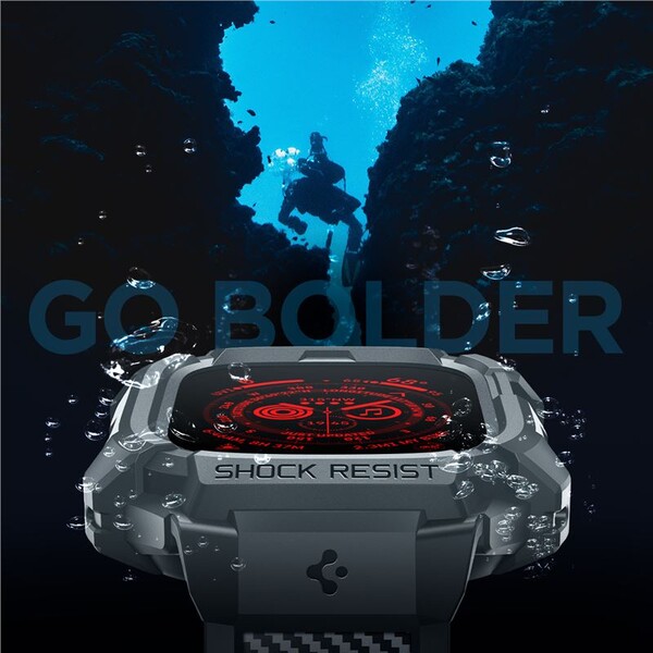 Spigen-Rugged-Armor-Pro-reminek-s-pouzdrem-Apple-Watch-Ultra-3-2-1-49mm-sedy