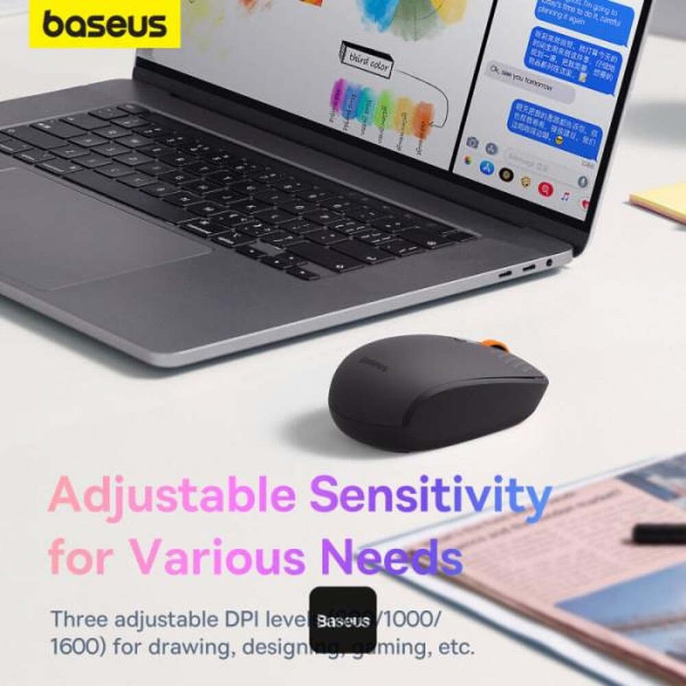 Baseus-F01B-Tri-mode-bezdratova-mys-seda
