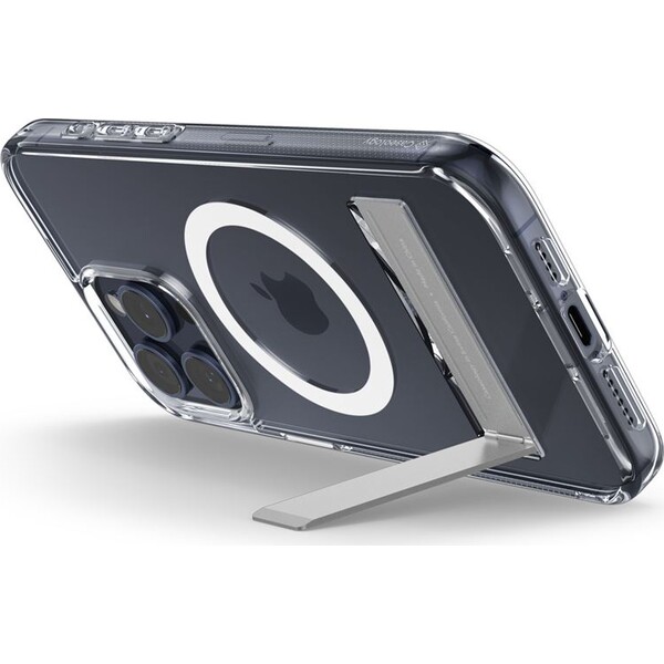 Spigen-Caseology-Capella-kryt-se-stojankem-s-MagFit-iPhone-15-Pro-Max-ciry-bily