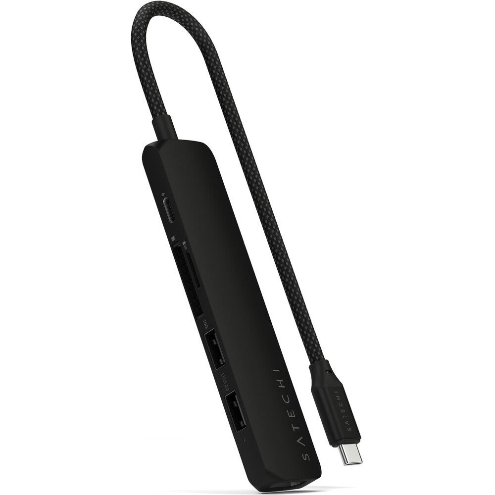 Satechi-6v1-USB-C-Slim-viceportovy-adapter-cerny