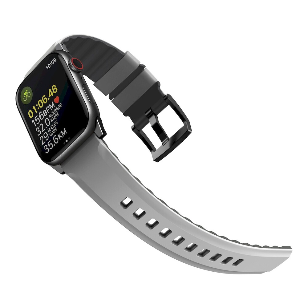UNIQ-Linus-AiroSoft-silikonovy-reminek-Apple-Watch-42-41-40-38mm-sedy