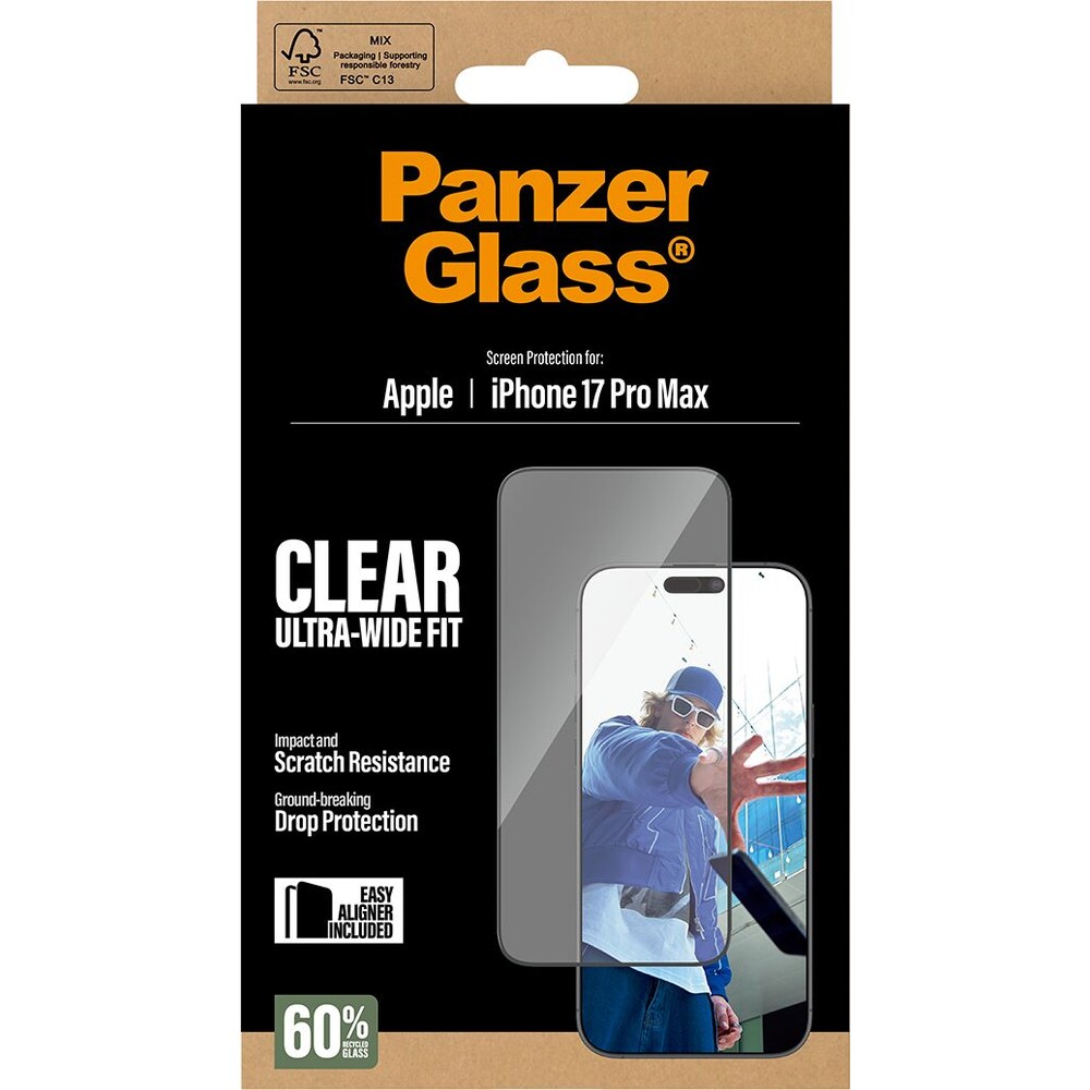 PanzerGlass-Ultra-Wide-Fit-sklo-Apple-iPhone-17-Pro-Max-s-instalacnim-rameckem