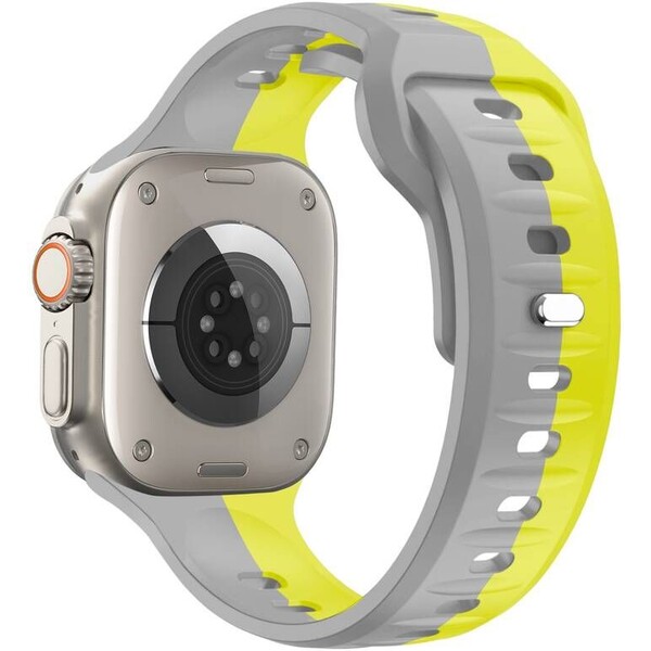 CubeNest-Premium-Silicon-Band-reminek-Apple-Watch-42-49-mm-sedy-zluty