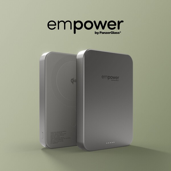 PanzerGlass-empower-bezdratova-Qi2-powerbanka-10000-mAh-MagSafe-seda