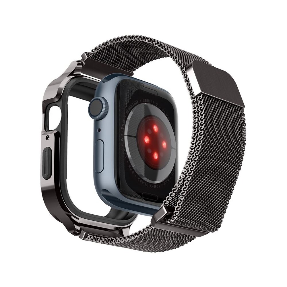 Spigen-Metal-Fit-Pro-reminek-s-pouzdrem-Apple-Watch-9-8-7-45mm-grafitovy