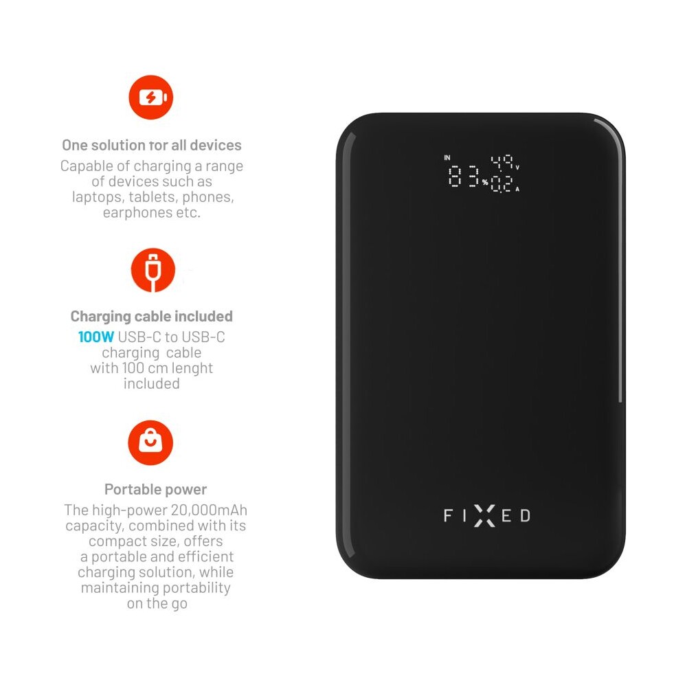 FIXED-Zen-20-Pro-powerbanka-s-LCD-displejem-130W-20000-mAh-cerna