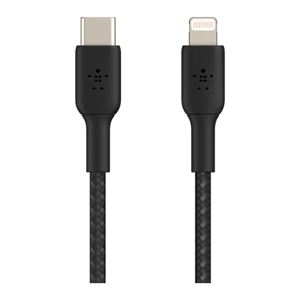 Belkin-BOOST-Charge-Braided-USB-C-Lightning-napajeci-kabel-1m-cerny