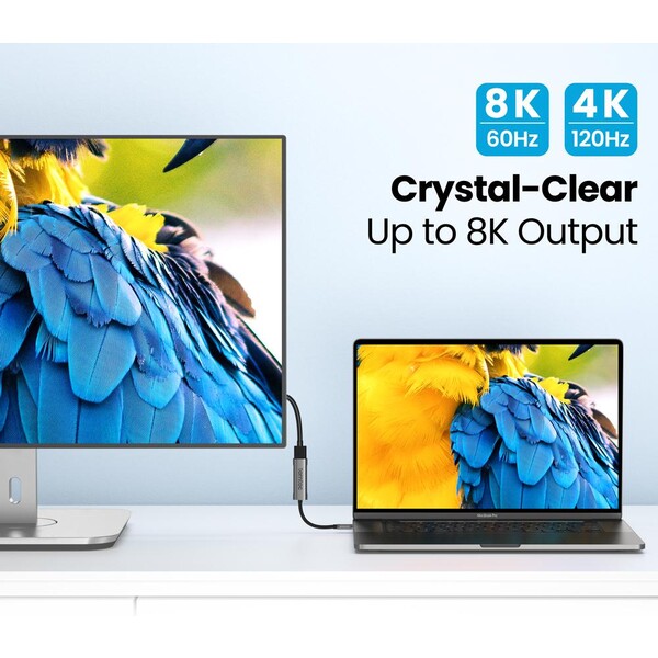 tomtoc-adapter-USB-C-Thundebolt-3-na-DisplayPort-1-4-4K-60-120Hz