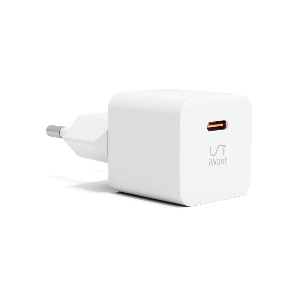 iWant-USB-C-PD-MINI-II-sitova-nabijecka-s-rychlonabijenim-20W-bila