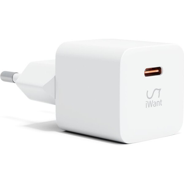 iWant-USB-C-PD-MINI-II-sitova-nabijecka-s-rychlonabijenim-20W-bila