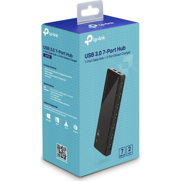 TP-Link-UH720-HUB-7v1-cerny