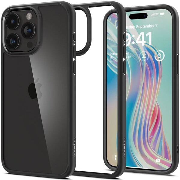 Spigen-Ultra-Hybrid-kryt-iPhone-15-Pro-matne-cerny