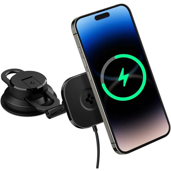 Spigen-OneTap-3-Pro-Wireless-Car-Charger-Mount-ITS35W-3-MagSafe-drzak-s-nabijenim-cerny