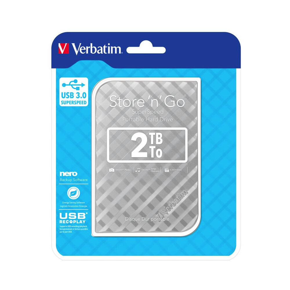 VERBATIM-Store-n-Go-HDD-2TB-USB-3-0-SuperRYCHOTADIS-Kd-GEN2-stribrny