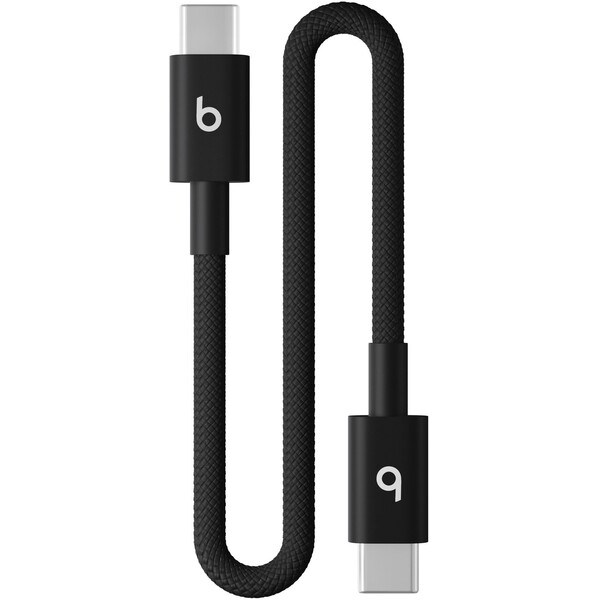 Apple-Beats-USB-C-USB-C-napajeci-kabel-60W-20cm-syte-cerny