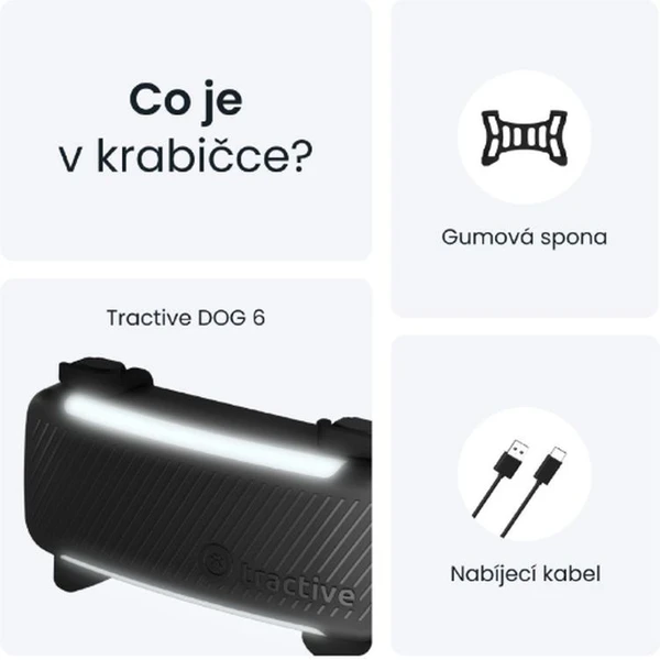 Tractive GPS DOG 6 lokátor polohy a aktivity pro psy černý - GPS moduly - Obrázek QBTD000L01