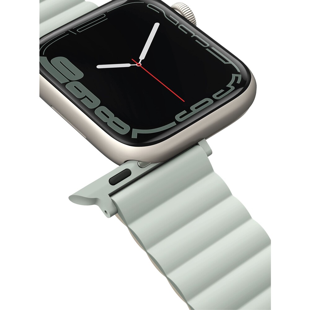UNIQ-Revix-oboustranny-reminek-pro-Apple-Watch-42-41-40-38mm-Sage-sedolozeny-bezovy-