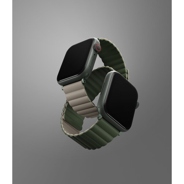 UNIQ-Revix-oboustranny-reminek-pro-Apple-Watch-42-41-40-38mm-Pine-zeleny-sedy-