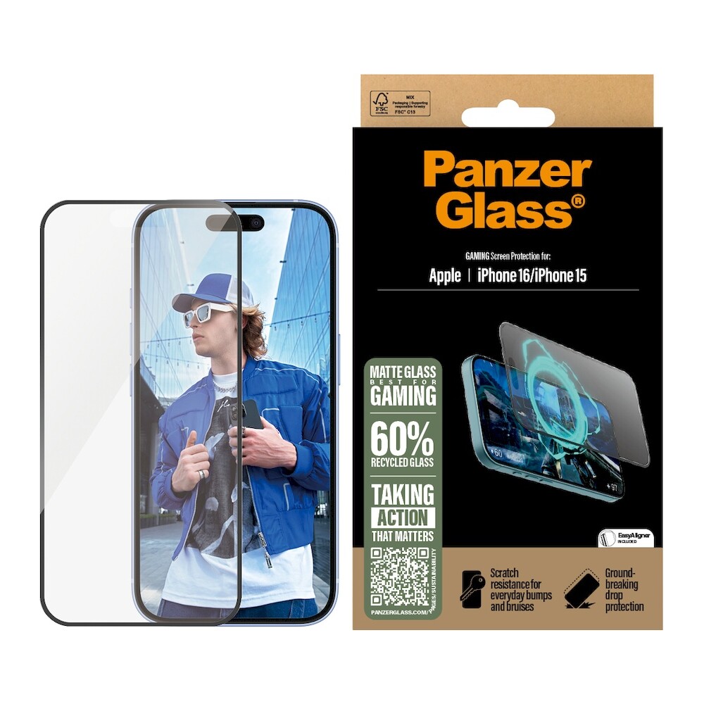 PanzerGlass-Gaming-sklo-pro-hrace-Apple-iPhone-16-15